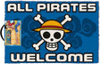 Pyramid international one piece - all pirates welcome deurmat 40x60cm
