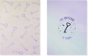 Kangaro schriften - galaxy girl - a4 - lijn - 4 stuks