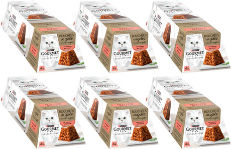 Gourmet revelations gelei - kattenvoer natvoer - zalm - 24 x 57 g