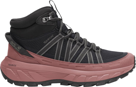 Jack wolfskin wild hike texapore mid w dames wandelschoenen - mineral red 39