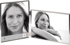 Walther wd115s chloe - dubbele portretlijst - fotoformaat 2x10x15 cm - zilver