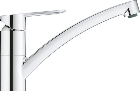 Grohe starteco keukenkraan - lage uitloop - 140° draaibereik - chroom