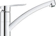 Grohe starteco keukenkraan - lage uitloop - 140° draaibereik - chroom