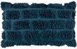 Vtwonen tufted sierkussen - 30x50 cm - donker blauw