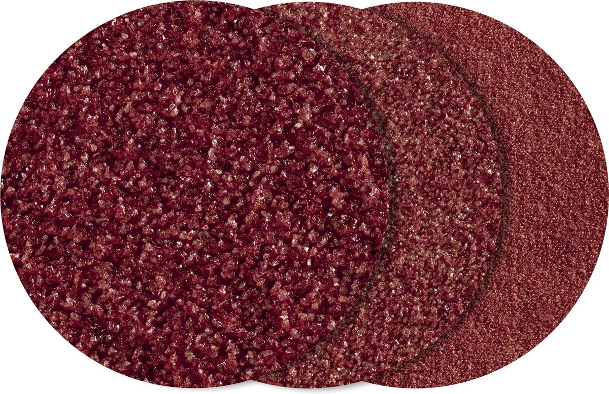 Wolfcraft - set zelfhechtende schuurschijven 125mm - 12 delig - korrel 40 80 240 - voor hout metaal - fixoflex - 2260000