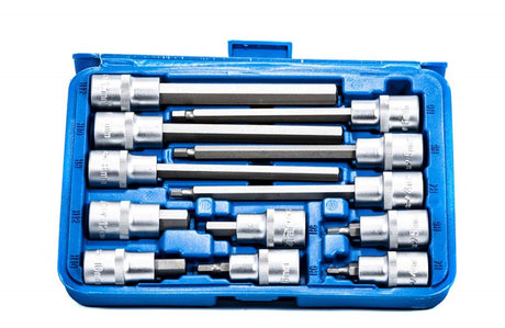Satra s-sh1212l serie - dopsleutelset imbus - 1 2 - 12 stuks - chroom-vanadiumstaal