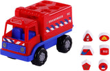 Cavallino brandweervrachtwagen vormenstoof met 6 blokken, 26cm