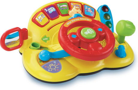 Vtech baby mijn eerste stuurtje - educatief speelgoed - 3 speelstanden - geluiden, liedjes melodietjes - cadeau - 1 tot 3 jaar