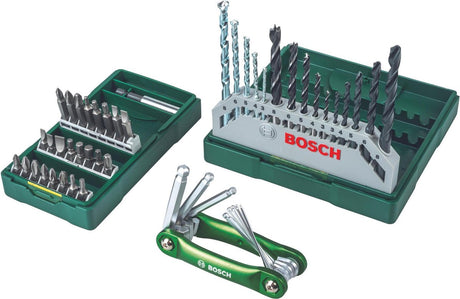 Bosch x-line borenset - 41-delig - voor hout, metaal en steen - met multifunctionele inbussleutelset