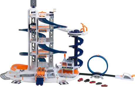 Klein toys - mercedes parkeergarage - schaal 1:64 - 5 parkeer niveaus