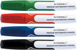 Q-connect premium whiteboard marker | ronde punt | set van 4 stuks in geassorteerde kleuren