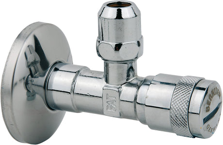 Kirchhoff benkiser-hoekstopkraan - 1 2 bu x 3 8 x 10 mmq - met filter duwrozet