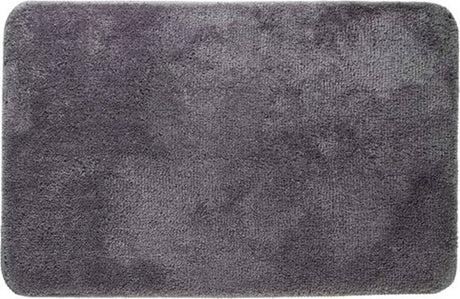Sealskin angora - badmat 60x90 cm - polyester - donkergrijs