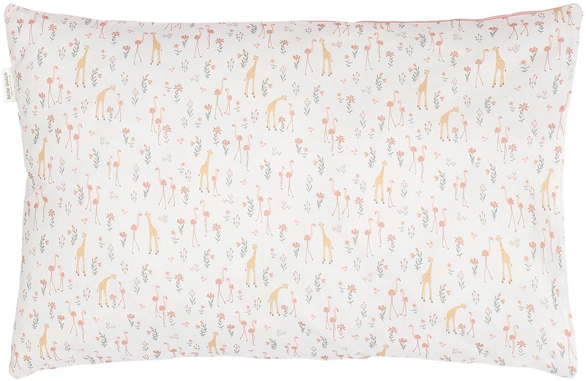 Little dutch blooming safari dekbedovertrek - 120 x 150 cm - roze