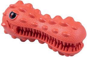 Duvo plus playtime kauwspeeltje griplay dinohoofd voor honden 16x7x7cm rood m