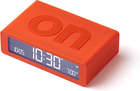 Lexon design lexon flip mini 8cmx2,3cmx4,9cm lr158 on off oplaadbare wekker - oranje