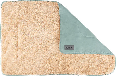 Scruffs cosy - zachte hondendeken - tweezijdig te gebruiken met heerlijk zachte binnenvoering - 110 x 75cm - sage green one size