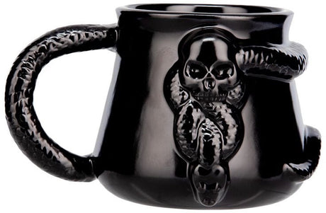 Paladone harry potter dark mark mok met nagini handgreep – officieel gelicentieerde 400 ml zwarte keramische beker-