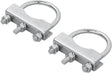 Proplus u-beugel voor neuswielklem - staal - zilver - 60 70 mm - set van 2