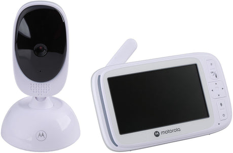 Motorola nursery babyfoon met camera - baby monitor vm75 - baby camera met kleuren display, tweeweg communicatie, slaapliedjes en infrarood nachtvisie - 300m bereik