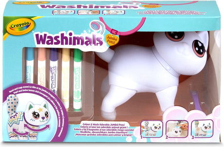 Crayola - washimals - hobbypakket - jumbo pets set big jenny de grote poes voor kinderen