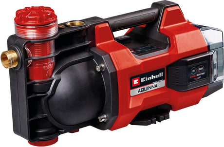 Einhell accu tuinpomp aquinna 18 30 f led li solo - power x-change - 18 v li-ion - 3000 l u - max. zuighoogte: 28 m - overbelastings- en vorstbeveiliging - excl. accu en lader