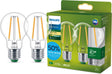 Philips led energiezuinige lamp transparant - 40 w - e27 - warmwit licht - 2-pack - bespaar op energiekosten