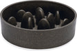 Designed by lotte pom antischrokbak hond - slow feeder hond - voerbak - vaatwasserbestendig - bamboe - grijs - 1430 ml