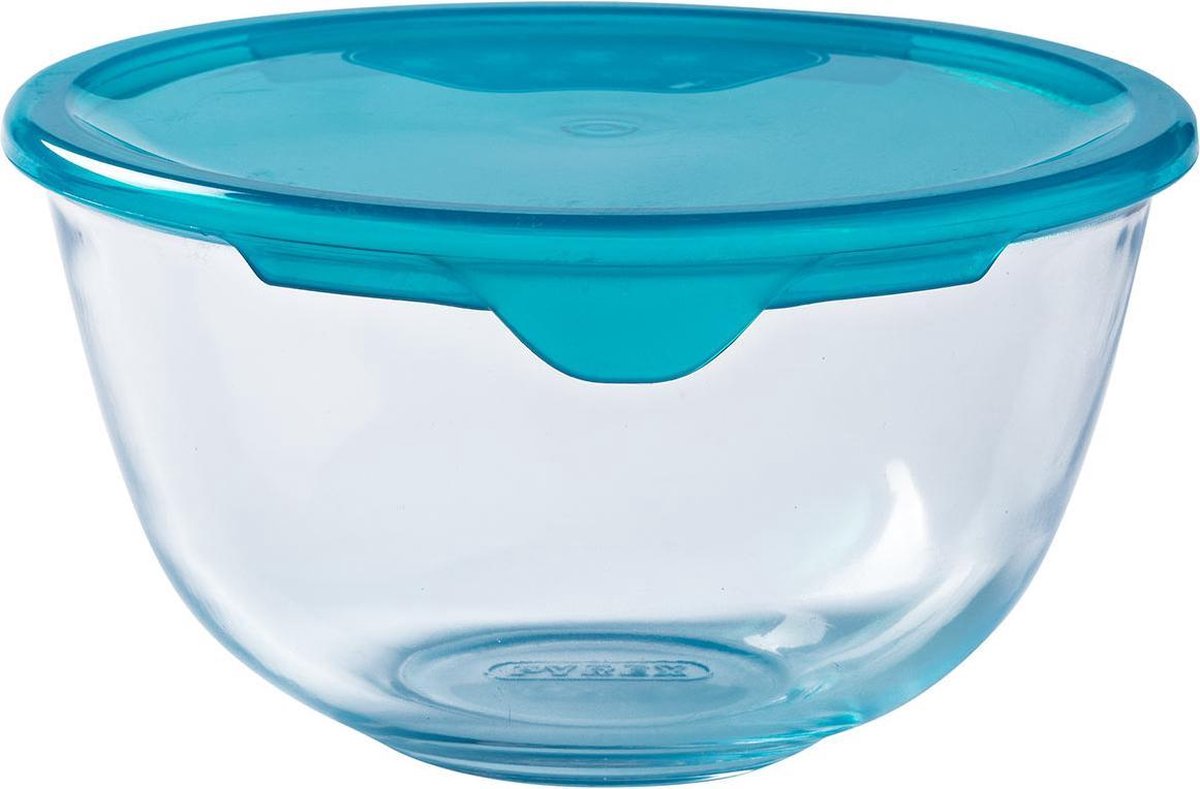 Pyrex - cook enjoy mengkom met deksel 1,1 liter - transparant - borosilicaatglas - polypropyleen