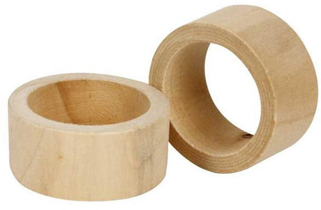 Creativ company cc houten servetringen 20 mm 6 stuks
