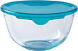 Pyrex - cook enjoy mengkom met deksel 2,3 liter - transparant - borosilicaatglas - polypropyleen