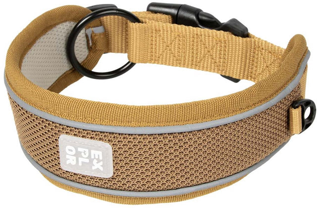 Explor duvoplus ultimate fit halsband control classic voor honden s-34-38cm honey gold
