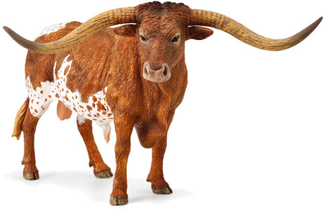 Collecta figurine - texas longhorn stier - (xl) - boerderijdieren - handgeschilderd - miniatuur