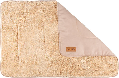 Scruffs cosy - zachte hondendeken - tweezijdig te gebruiken met heerlijk zachte binnenvoering - 110 x 75cm - desert sand one size