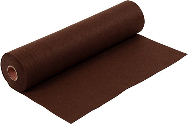 Creativ company hobbyvilt breedte 45 cm dikte 1,5-2 mm 180-200 g bruin 5 m 1 rol