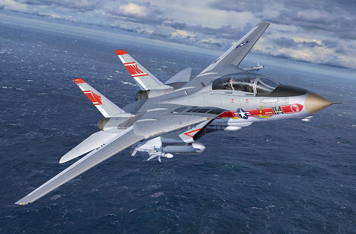 Revell modelbouwpakket vliegtuigen - 03782 grumman f-14a tomcat - straaljager plastic - 1:144 - modelbouw