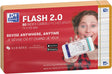 Oxford flash 2.0 - flashcards - gelijnd - a7 - oranje rand - 80 stuks