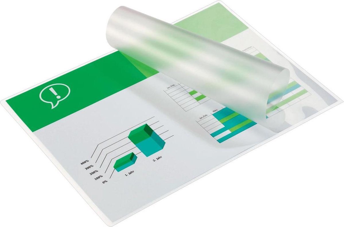 Gbc lamineerhoezen - a5 - 75 micron - 100 stuks - glanzend