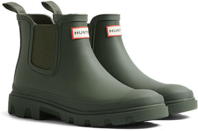 Hunter unisex downpour chelsea dark olive - maat 39