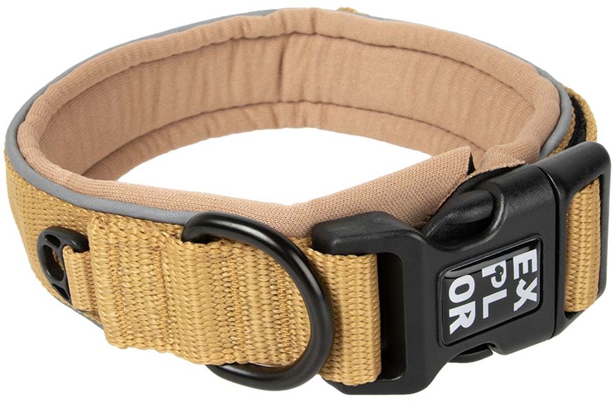 Explor duvoplus ultimate fit halsband comfy classic voor honden xl-52-61cm honey gold xl