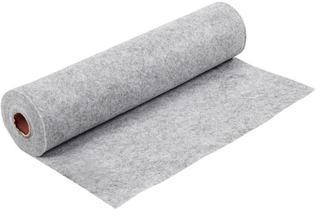 Creotime hobbyvilt, b: 45 cm, 1,5 mm, gemelleerd, 180-200 gr, grijs, 5 m, 1 rol