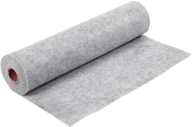 Creotime hobbyvilt, b: 45 cm, 1,5 mm, gemelleerd, 180-200 gr, grijs, 5 m, 1 rol