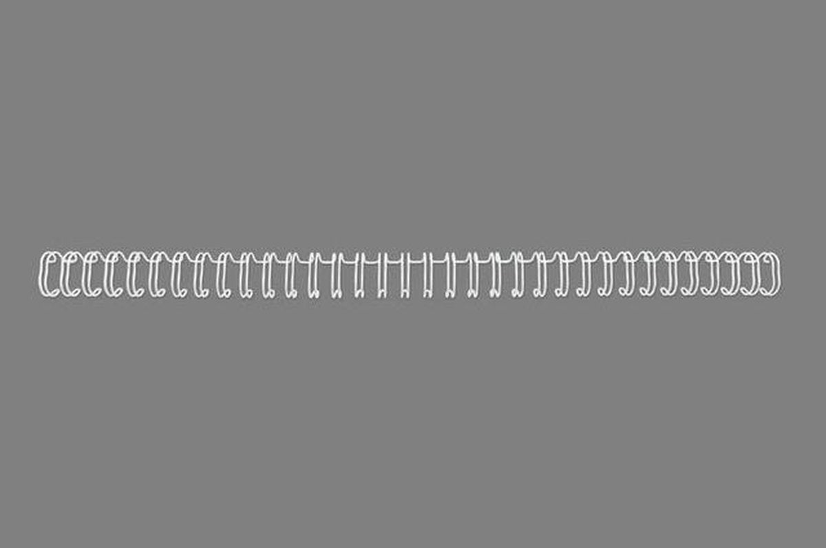 Gbc draadrug 6mm 34 rings a4 wit