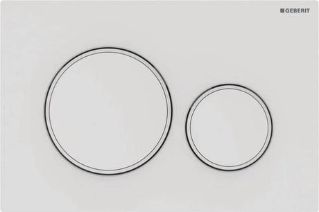 Geberit sigma20 bedieningsplaat - 2-toets spoeling - rond - dualflush - mat wit