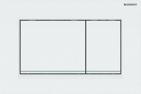 Geberit bedieningsplaat sigma30, 2-toets: wit, glazendwit
