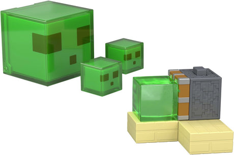 Minecraft sticky piston val met redstone - set met actiefiguur en accessoires en bewegend mechanisme