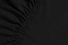 Ambiante jersey - topper hoeslaken - 140x200 210 - zwart