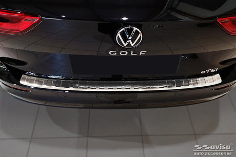 Volkswagen rvs achterbumperprotector passend voor golf viii variant 2020- 'ribs'