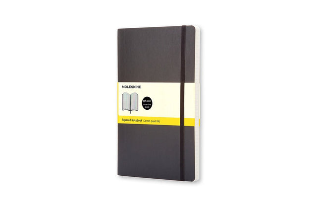 Moleskine classic notitieboek - large - softcover - geruit - zwart