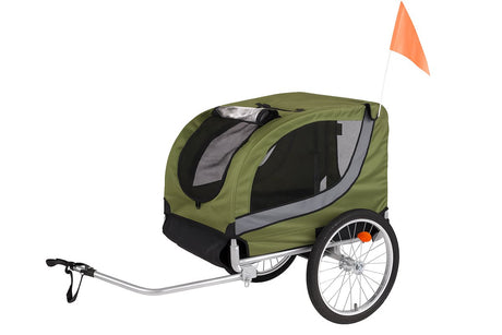 Flamingo fietskar tybalt – groen, 76 × 57 × 65,5 cm | geschikt voor fiets e-bike